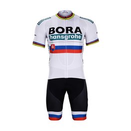 BONAVELO maillot corto y pantalón corto - BORA UCI 2019 KIDS - negro/blanco
