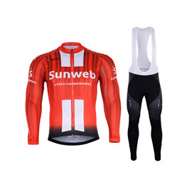 BONAVELO maillot largo y pantalón - SUNWEB 2019 SUMMER - negro/rojo