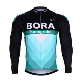 BONAVELO maillot de invierno de manga larga - BORA 2019 WINTER - negro/verde