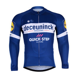 BONAVELO maillot de invierno de manga larga - QUICKSTEP 2019 WNT - azul