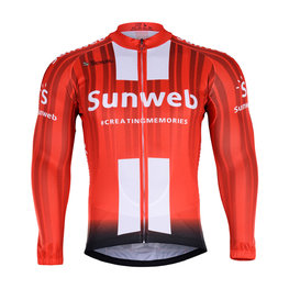 BONAVELO maillot de invierno de manga larga - SUNWEB 2019 WINTER - rojo