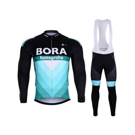 BONAVELO jersey y pantalón de invierno - BORA 2019 WINTER - negro/verde