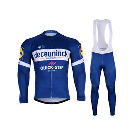 BONAVELO jersey y pantalón de invierno - QUICKSTEP 2019 WNT - azul
