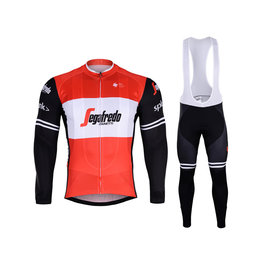 BONAVELO jersey y pantalón de invierno - TREK 2019 WINTER - rojo/negro