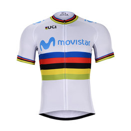 BONAVELO jersey de manga corta - MOVISTAR UCI 2019 - blanco