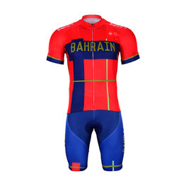 BONAVELO maillot corto y pantalón corto - BAHRAIN MERIDA 2019 - azul/rojo