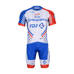 BONAVELO maillot corto y pantalón corto - GROUPAMA FDJ 2019 - rojo/blanco/azul