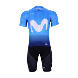 BONAVELO maillot corto y pantalón corto - MOVISTAR 2019 - negro/azul