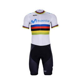 BONAVELO maillot corto y pantalón corto - MOVISTAR UCI 2019 - blanco/negro