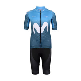 BONAVELO maillot corto y pantalón corto - MOVISTAR 2020 KIDS - blanco/azul/negro