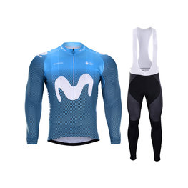 BONAVELO jersey y pantalón de invierno - MOVISTAR 2020 WINTER - negro/azul