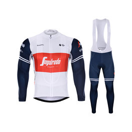 BONAVELO jersey y pantalón de invierno - TREK 2020 WINTER - azul/blanco/rojo