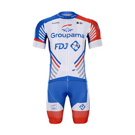 BONAVELO maillot corto y pantalón corto - GROUPAMA FDJ 2020 - blanco/rojo/azul