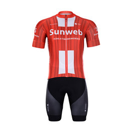 BONAVELO maillot corto y pantalón corto - SUNWEB 2020 - negro/rojo