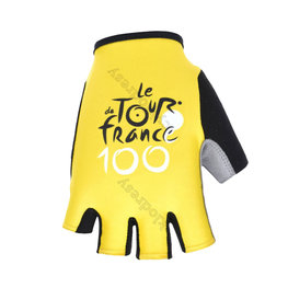guantes de dedos cortos - TOUR DE FRANCE - amarillo