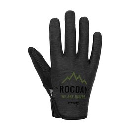 ROCDAY guantes de dedos largos - FLOW - verde/negro