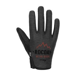ROCDAY guantes de dedos largos - FLOW - rojo/negro