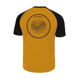 ROCDAY jersey de manga corta - GRAVEL - amarillo/negro