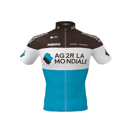 ROSTI jersey de manga corta - AG2R 2020 - azul/marrón/blanco