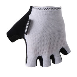 SANTINI guantes de dedos cortos - BRISK - blanco