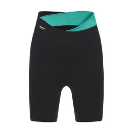 SANTINI pantalones cortos sin tirantes - SFIDA LADY - negro/azul claro