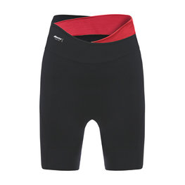 SANTINI pantalones cortos sin tirantes - SFIDA LADY - negro/rojo