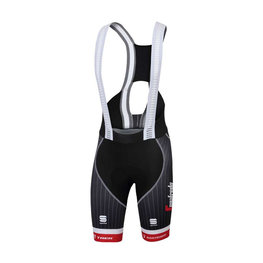 SPORTFUL pantalones cortos de tirantes - TREK SEGAFREDO 2017 - negro/rojo