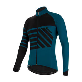 SANTINI maillot de invierno de manga larga - SVOLTA WINTER - negro/azul