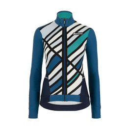 SANTINI maillot de invierno de manga larga - CORAL RAGGIO LADY - azul