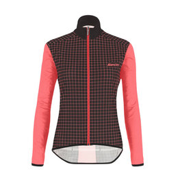 SANTINI chaqueta cortaviento - NEBULA LADY - negro/rosa