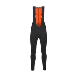 SANTINI pantalones largos con tirantes - LAVA WINTER - negro/naranja