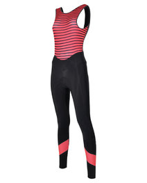 SANTINI pantalones largos con tirantes - CORAL BENGAL LADY - negro/rosa