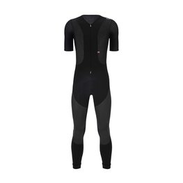 SANTINI pantalones largos con tirantes - VEGA DRY - negro/antracita