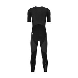 SANTINI pantalones largos con tirantes - VEGA DRY - negro/antracita