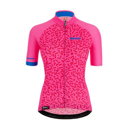 SANTINI jersey de manga corta - TONO CHROMOSOME LADY - negro/rosa