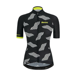 SANTINI jersey de manga corta - TONO DUNE LADY - negro/amarillo