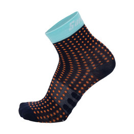SANTINI calcetines de tobillo - GIADA - naranja/azul claro/negro
