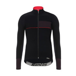 SANTINI maillot de invierno de manga larga - VEGA 2.0 WINTER - rojo/negro