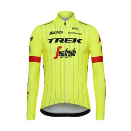 SANTINI maillot de invierno de manga larga - TREK SEGAFREDO 2018 - amarillo/negro