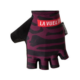 SANTINI guantes de dedos cortos - LA VUELTA 2018 - negro/púrpura