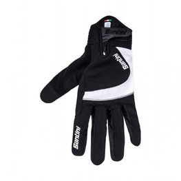 SANTINI guantes de dedos largos - STUDIO - negro/blanco