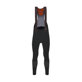 SANTINI pantalones largos con tirantes - NUHOT WINTER - negro