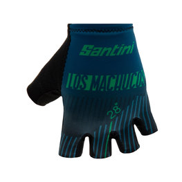 SANTINI guantes de dedos cortos - LA VUELTA 2019 - azul/verde