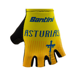 SANTINI guantes de dedos cortos - LA VUELTA 2019 - amarillo/azul