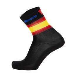 SANTINI calcetines clásicos - LA VUELTA 2019 - rojo/amarillo/negro