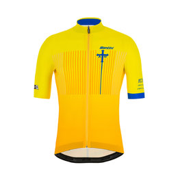 SANTINI jersey de manga corta - LA VUELTA 2019 - azul/amarillo