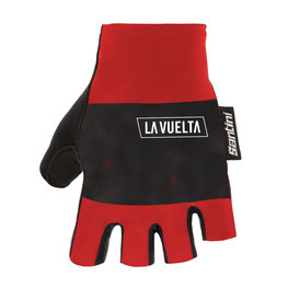 SANTINI guantes de dedos cortos - LA VUELTA 2020 - rojo/negro