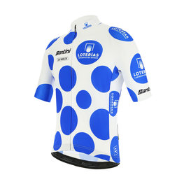 SANTINI jersey de manga corta - LA VUELTA 2020 - azul/blanco