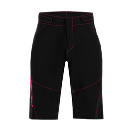 SANTINI pantalones cortos sin tirantes - SELVA MTB LADY - negro/rosa