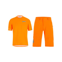 SANTINI Maillot y pantalón MTB - SASSO MTB - naranja